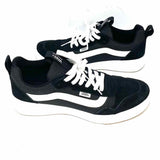 Vans Women's Black White Suede Color Block Sneakers