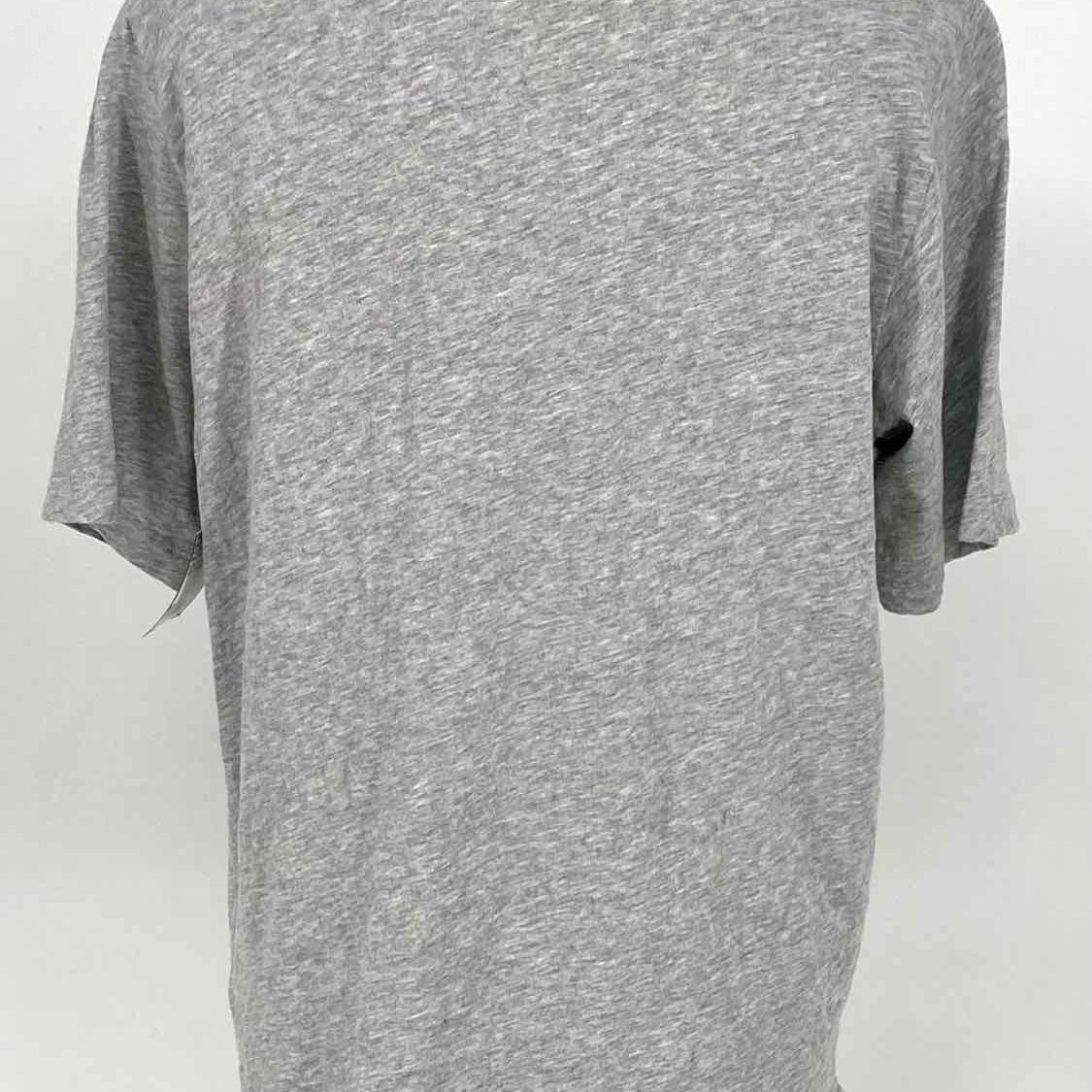 Eileen Fisher Women's Gray Size S V-Neck Cotton heather Short Sleeve Top