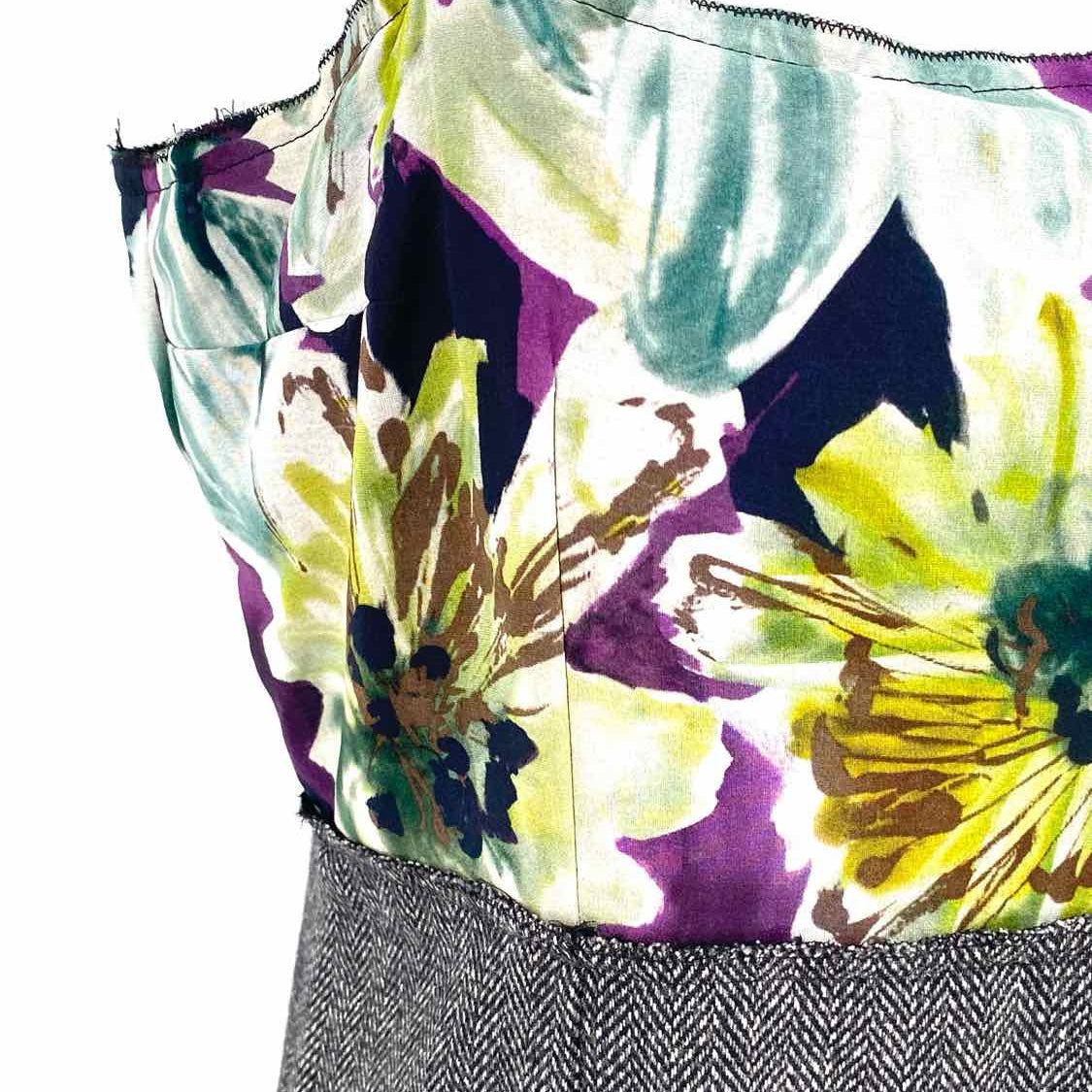 DOLCE & GABBANA Women's Multi-Color sheath Silk Blend Floral Size 46/XL Dress