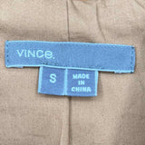 Vince Women's Caramel Size S Asymmetrical Leather Jacket