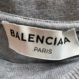 BALENCIAGA Women's Gray Size M Asymmetrical Sweatshirt