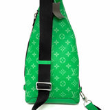 LOUIS VUITTON 2024 Duo Sling Bag Taigarama Cactus Green Made in France Crossbody