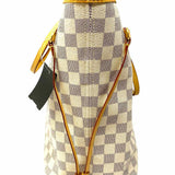 LOUIS VUITTON 2014 Neverfull MM Coated Canvas Blue White Damier Azur Tote