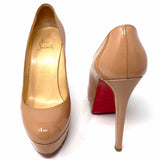 Christian Louboutin Women's Beige Size 37/6.5 Stiletto Patent Leather Pumps