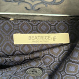 BEATRICE. B Women's Navy Black Size L Geometric Blazer + Pant Set