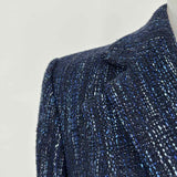 Lafayette 148 Women's Navy Size 6 Tweed Blazer