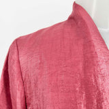 Eileen Fisher Women's Red Size PP Open Front Shiny Jacket