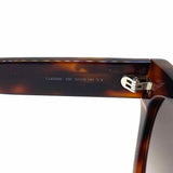 Celine Triomphe 09 Brown Square Tortoise Sunglasses w/ Wristlet Case
