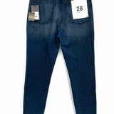REDONE Super High Drainpipe Women's Dark Blue Size 28 High Waisted Skinny Jeans