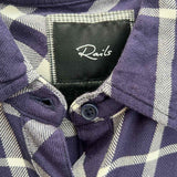 Rails Women's Navy Size S Button Down Flannel Plaid Long Sleeve