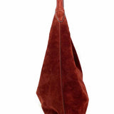 Madewell Mylie Burgundy Hobo Suede Shoulder Bag