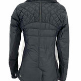 Lululemon What the Fluff W4A39S Women's Black Size 6 1/4 Zip Nylon Puffer Jacket