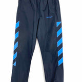 Off-White Men's Navy Blue Size S Diagonal Stripe Track Pants