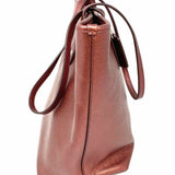 Coach City Zip Red Metallic Leather Made in Philippines Tote
