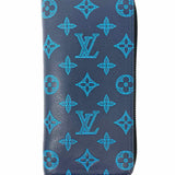 LOUIS VUITTON Vertical Shadow Zippy Navy Zip-Around Monogram Wallet