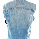 Levi's Women's Blue Size XS Trucker Distressed Vest