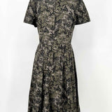 DOLCE & GABBANA Women's Gray Size 42/6 A-Line Speckled Dress