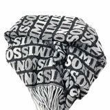 MISSONI Gray Long 70" Monogram Scarf
