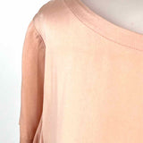 Eileen Fisher Women's Pink Size S Boatneck Silk Blend T-shirt