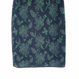 Tory Burch Wisteria Women's Black Sz 4 Knee Length Mesh Embroidered Floral Skirt