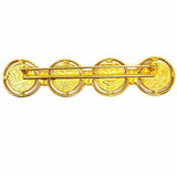 Ben-Amun Gold Tone Coin Brooch