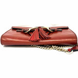 Gucci Emily Burnt Orange Horsebit Leather Crossbody