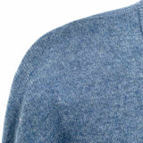 Charter Club Men's Blue Crew Neck Cashmere Knit Sweater