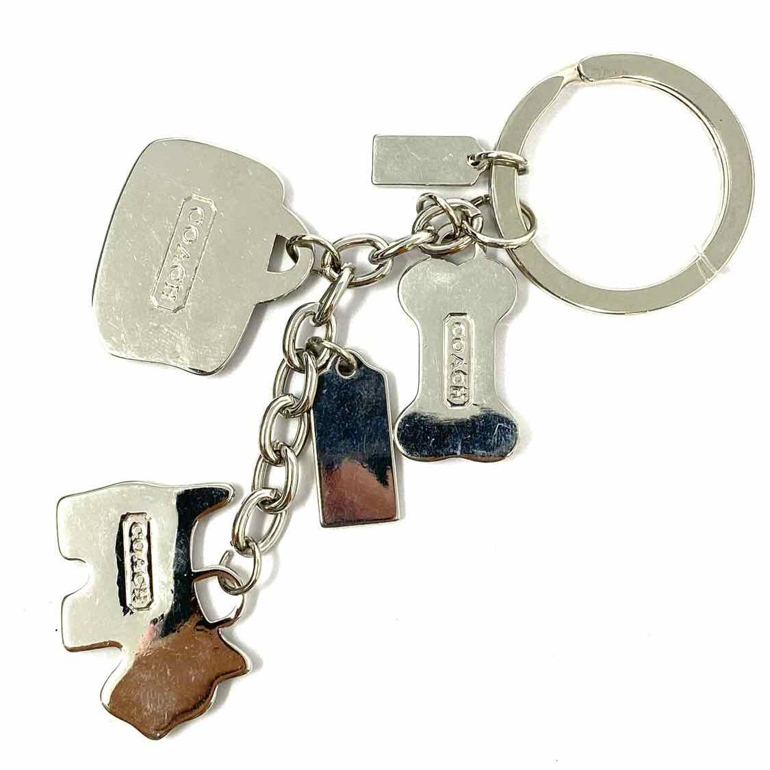 Coach Enamel Dog & Purse Multi-Color Charm Key Chain