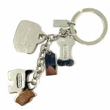 Coach Enamel Dog & Purse Multi-Color Charm Key Chain