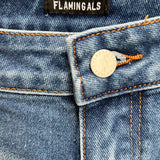 Flamingals Women's Blue Size S Wide Leg Jeans