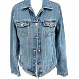 Wrangler Women's Blue Size M Button Down Denim Jacket