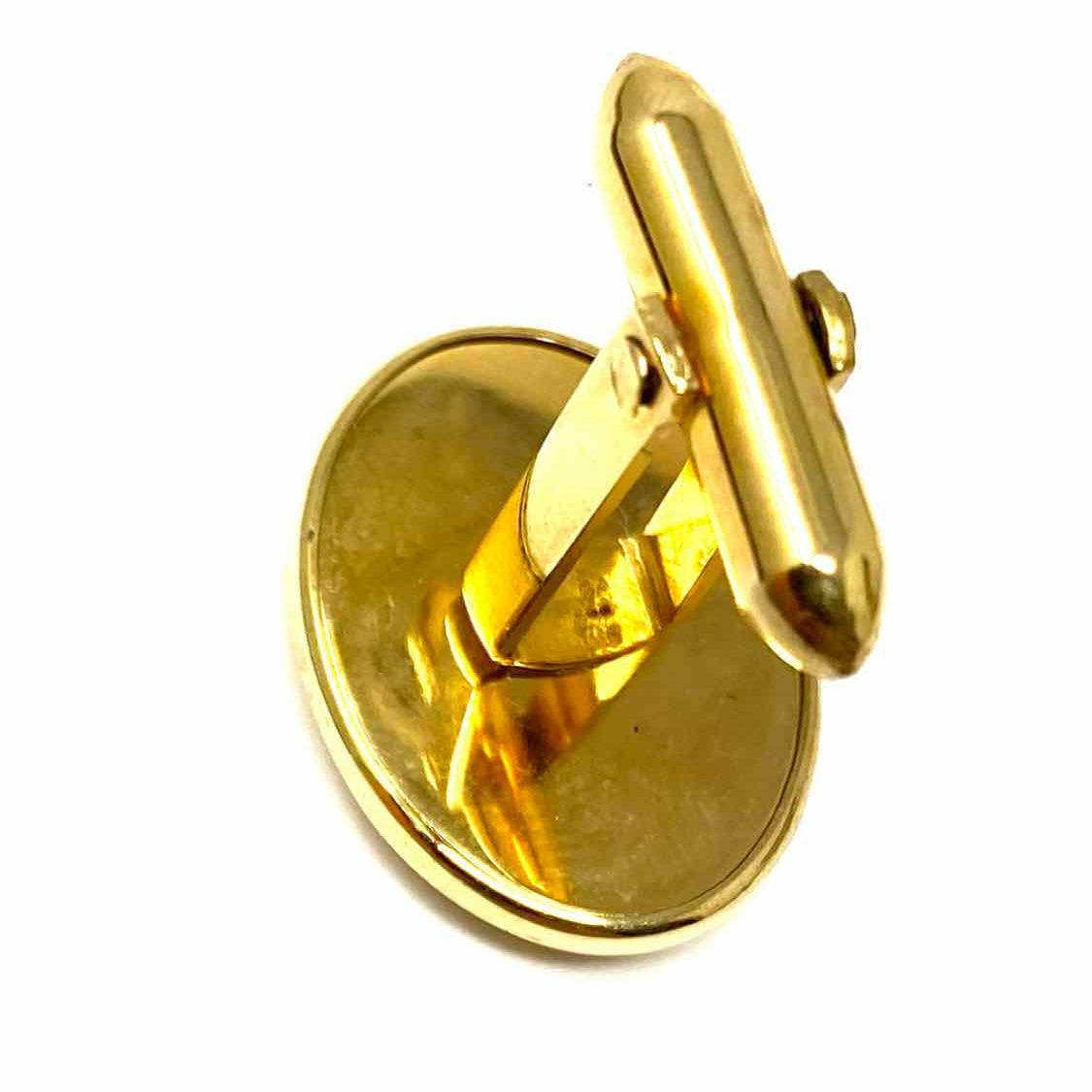 Estate 14K Gold-filled Gold Oval Cuff Links
