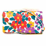 Saint Laurent Multi-Color Floral Leather Wallet