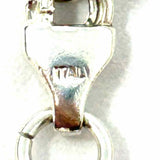 Estate 925 Sterling Silver Byzantine 7.5 Chain Made in Italy Bracelet