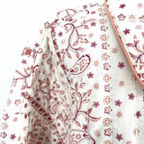 Free People Alexie Women's White Pink Size M Button Down Paisley Jacket