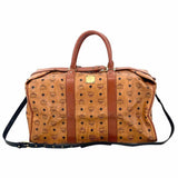 MCM Brown Visetos Print Duffle Bag