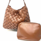 8 Other Reasons Curson Slouch Brown Hobo Woven Shoulder Bag