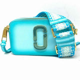 Marc Jacobs The Fluoro Edge Snapshot Blue ombre Saffiano Leather Crossbody
