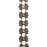 Taxco Maria Morena Ortiz 1980's 925 Sterling 7.5" Flower Made in Mexico Bracelet