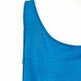 Eileen Fisher Women's Blue Size PL Scoop Neck Silk Sleeveless