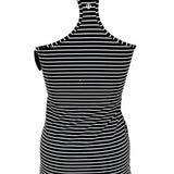 Lululemon Women's Black White Size S Racerback Stripe Sleeveless