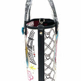Brighton Fashionista Paris Blooms Mini Coated Canvas Multi-Color Graphics Tote