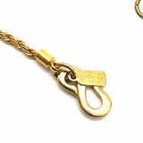 Kenneth Lane Orange Gold Tone Pendant Resin Horn Necklace