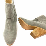 rag & bone Newbury Classic Women's Gray Size 37.5/7.5 Canvas Ankle Bootie