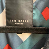 Ted Baker Men's Navy Button Down Size L Herringbone Sport Coat