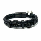 Estate Stainless Steel Black 8.5" Bracelet