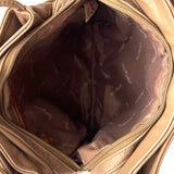 Class Act Vintage Taupe Leather Shoulder Bag