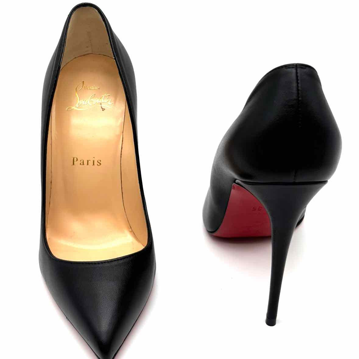 Christian Louboutin So Kate Women's Black Size 36/5.5 Stiletto Leather Pumps