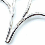 Chanel 1990's .925 Sterling Silver Drop Clover Earrings