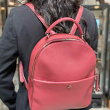 Kate Spade Polly Medium Red Pebbled Leather BackPack